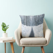 Misty Winter Forest Path Winter Landscape クッション (椅子)