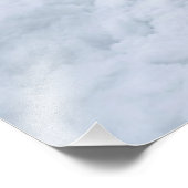 Misty Winter Forest Path Winter Landscape Poster フォトプリント (角)