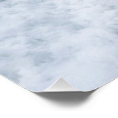 Misty Winter Forest Path Winter Landscape Poster ポスター (コーナー)