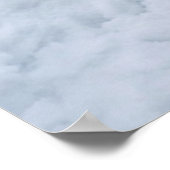 Misty Winter Forest Path Winter Landscape Poster ポスター (角)