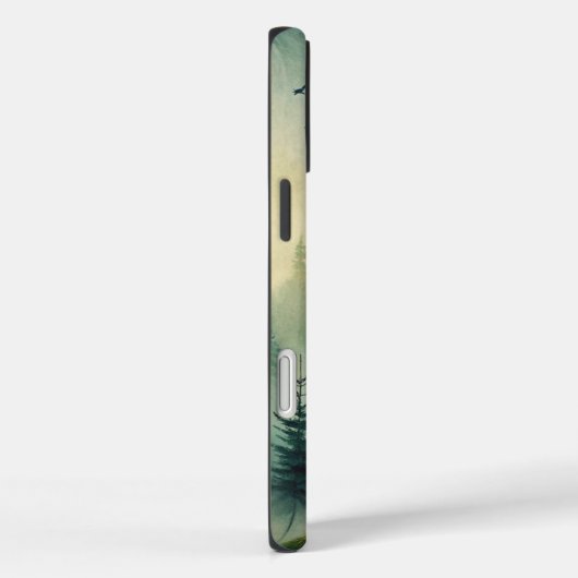 Misty Woodland Evergreen Forest Case-Mate iPhoneケース (裏面 / 右)