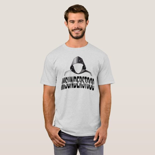 Misunderstood Glitch Hoodie Phantom Tシャツ (正面フル)