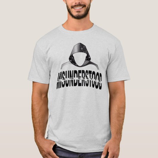 Misunderstood Glitch Hoodie Phantom Tシャツ (正面)