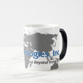 MITの世界的なスローガンの変形させるマグ モーフィングマグカップ (正面右)