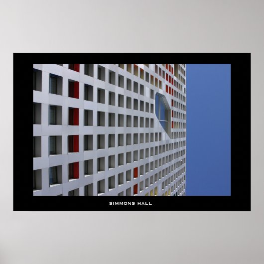 MITキャンパスのシモンズ館 ポスター (正面)