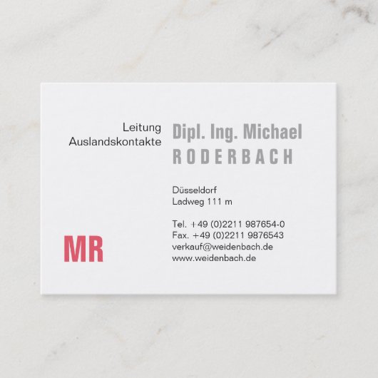 Mitモノグラム 名刺 (正面)