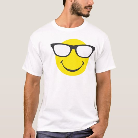 mit cooler Brille Tシャツ (正面)