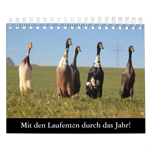 Mit den Laufenten durch das Jahr! カレンダー (カバー)