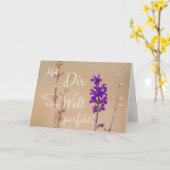 Mit Dir ist meine Welt perfekt! カード (黄色い花)