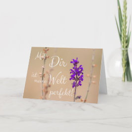 Mit Dir ist meine Welt perfekt! カード