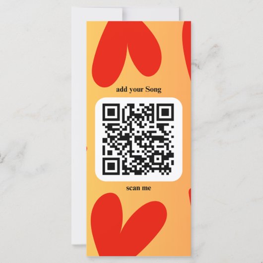Mit individuellen persönlichen Song per QR-Code (正面)
