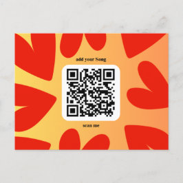 Mit individuellen persönlichen Song per QR-Code ポストカード