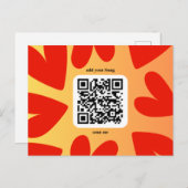 Mit individuellen persönlichen Song per QR-Code ポストカード (正面/裏面)