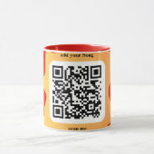 Mit individuellen persönlichen Song per QR-Code マグカップ (中央)