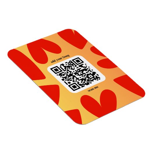 Mit individuellen persönlichen Song per QR-Code マグネット (右側)