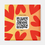 Mit individuellen persönlichen Song per QR-Code マグネット (正面)