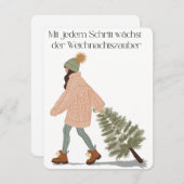 Mit jedem Schritt wächst der Weihnachtszauber  シーズンカード (正面/裏面)