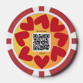 Mit personalisierten Song per QR-code ポーカーチップ (正面)
