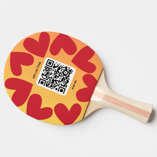 Mit personalisierten Song per QR-code 卓球ラケット (横)
