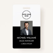 Mitarbeiter Foto-ID Ausweis バッジ (正面)