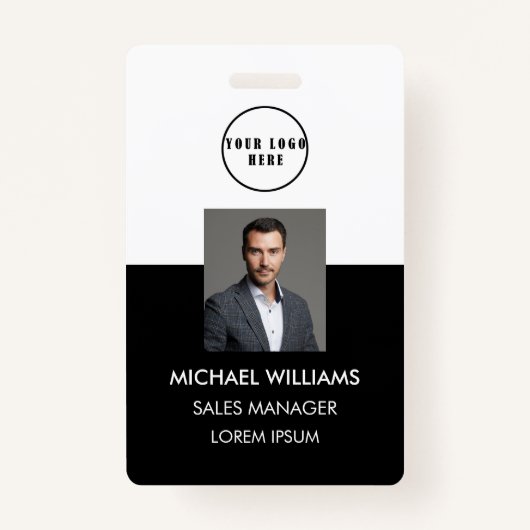 Mitarbeiter Foto-ID Ausweis バッジ (正面)