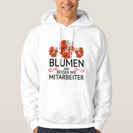 Mitarbeiter Frust Zitat funny パーカ (正面)