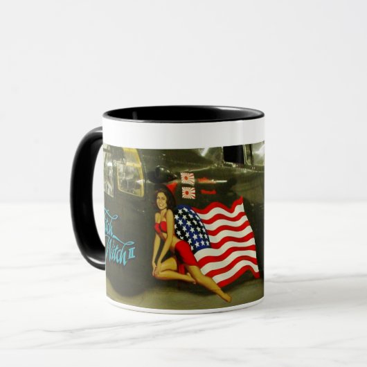 Mitchの魔法使いWWIIの航空機の芸術 マグカップ (正面左)