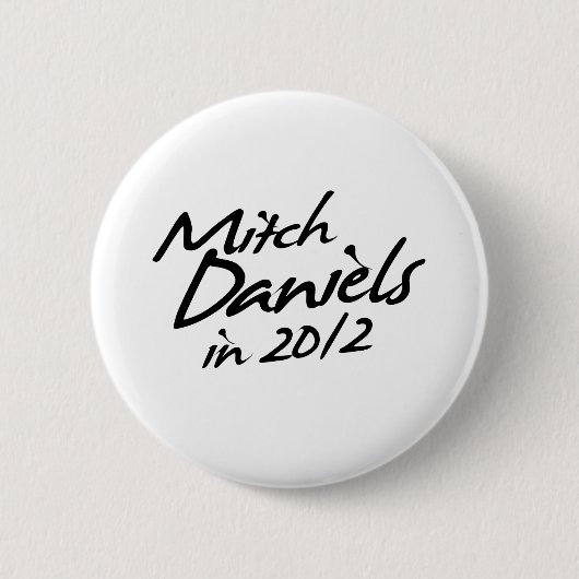 MITCH DANIELS 2012のサイン 缶バッジ (正面)