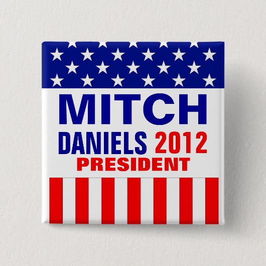 Mitch Daniels 2012年 缶バッジ (正面)