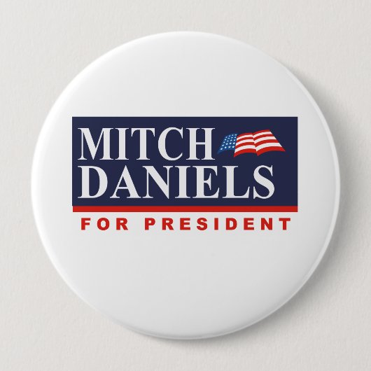 MITCH DANIELS FOR PRESIDENT (バナー) 缶バッジ (正面)