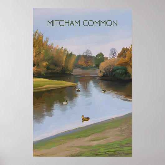Mitcham Common London トラベルポスター ポスター (正面)