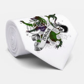 Mitchellのタータンチェックのライオン ネクタイ (ロール)