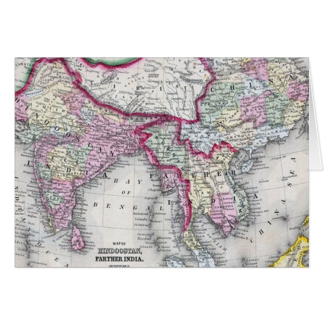 Mitchellの地図|インド、チベット、中国及びSEアジア (正面横)