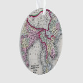 Mitchellの地図|インド、チベット、中国及びSEアジア オーナメント (正面)