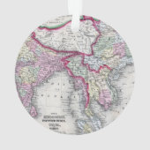 Mitchellの地図|インド、チベット、中国及びSEアジア オーナメント (裏面)