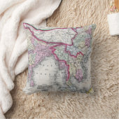 Mitchellの地図|インド、チベット、中国及びSEアジア クッション (ブランケット)