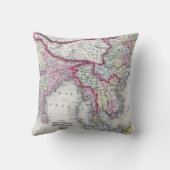 Mitchellの地図|インド、チベット、中国及びSEアジア クッション (裏面)