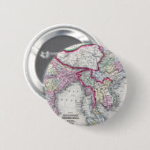 Mitchellの地図|インド、チベット、中国及びSEアジア 缶バッジ (正面&裏面)