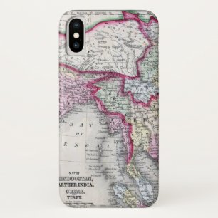 Mitchellの地図 インド、チベット、中国及びSEアジア iPhone X ケース