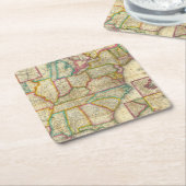 Mitchellの旅行者ガイド スクエアペーパーコースター (アングル)