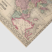 Mitchell著イギリス、ウェールズの地図 薄葉紙 (詳細)