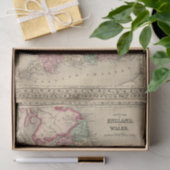 Mitchell著イギリス、ウェールズの地図 薄葉紙 (ギフト)