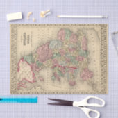 Mitchell著イギリス、ウェールズの地図 薄葉紙 (クラフト)