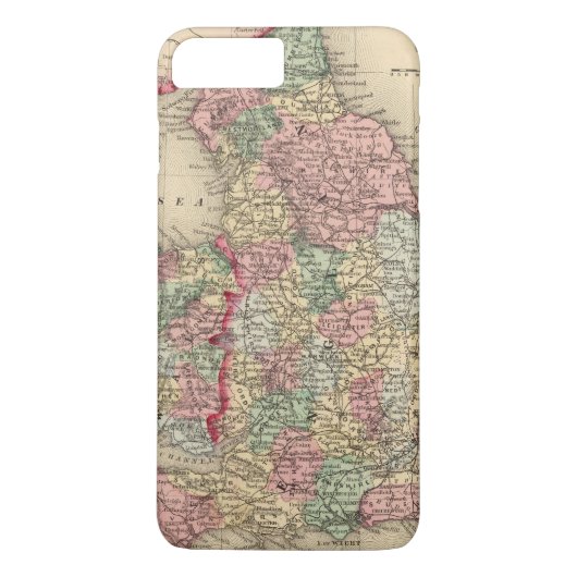 Mitchell著イギリス、ウェールズの地図 Case-Mate iPhoneケース (裏面)