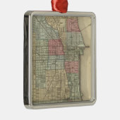 Mitchell著シカゴの地図 メタルオーナメント (右)