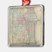 Mitchell著シカゴの地図 メタルオーナメント (左)