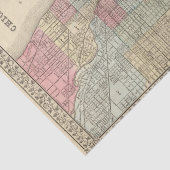 Mitchell著シカゴの地図 薄葉紙 (詳細)