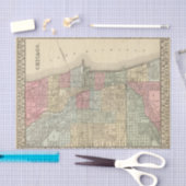 Mitchell著シカゴの地図 薄葉紙 (クラフト)