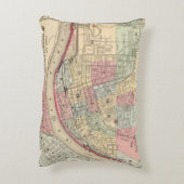 Mitchell著シンシナチの地図 アクセントクッション (裏面(縦))