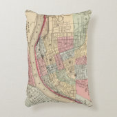 Mitchell著シンシナチの地図 アクセントクッション (正面(垂直))